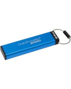 Kingston 64GB DataTraveler 2000 USB 3.1 Flash Drive - 64 GB - USB 3.1 - 256-bit AES