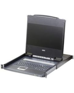 ATEN CL6700MW DVI Full HD LCD Console-TAA Compliant - 17.3in LCD - Full HD - 1920 x 1080 - 5 x USB - 2 x HDMI - 2 x DVI - 2 x VGA - Keyboard - 1U High