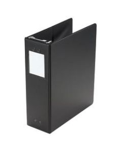 Wilson Jones Hanging View 3-Ring Binder, 2in Square Rings, Black