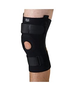 CURAD Neoprene U-Shaped Hinged Knee Supports, XL, 10 1/4in x 16 - 18in