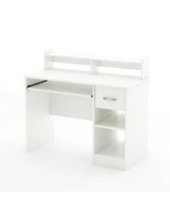 South Shore Axess Desk with Keyboard Tray, Pure White