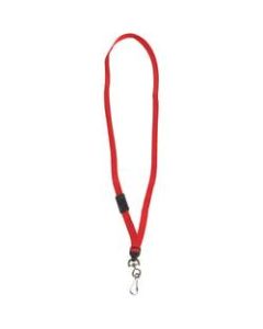 Office Depot Brand Breakaway Lanyards, 38in, Red, Case Of 24