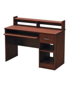South Shore Axess Desk with Keyboard Tray, Royal Cherry