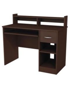 South Shore Axess Desk with Keyboard Tray, Chocolate