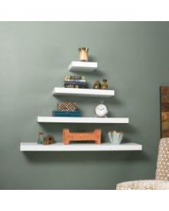 Southern Enterprises Chicago Floating Shelf, 10inW, White