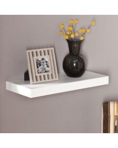 Southern Enterprises Chicago Floating Shelf, 24inW, White