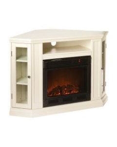 Southern Enterprises Claremont Electric Fireplace Media Console, 32 1/4inH x 48inW x 27inD, Ivory