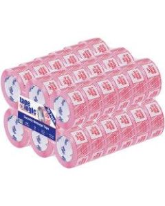Tape Logic Security Tape, Tamper Evident, 2in x 110 Yd., Red/White, Case Of 36