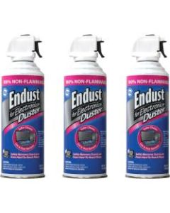 Endust 255050 Air Duster With Bitterant For Electronic Equipment, 10 Oz Can, Pack Of 3