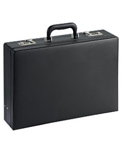 Lorell Expandable Attache Case, 12 1/2inH x 17 1/2inW x 4inD, Black