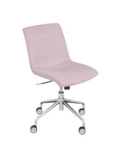 Elle Decor Adelaide Mid-Back Task Chair, Pink/Rose Gold