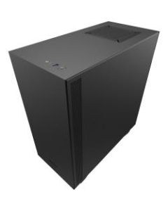 NZXT Compact Mid-Tower with Lighting and Fan Control - Mid-tower - Matte Black, Red - Hot Dip Galvanized Steel, Tempered Glass - 6 x Bay - 2 x 4.72in x Fan(s) Installed