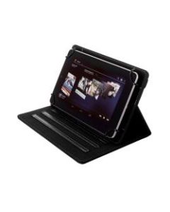 Kyasi Seattle Classic Universal Folio Case For 9 - 10in Tablets, Onyx Black, KYSCUN910C8