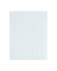 TOPS Cross Section Pad, 8 1/2in x 11in, Quadrille Rule, 50 Sheets, White Paper/Blue Ink