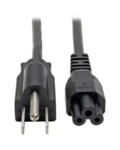 Tripp Lite 10ft Laptop / Notebook Power Cord Cable 5-15P to C5 10A 18AWG 10ft - 10A (NEMA 5-15P to IEC-320-C5) 10-ft.