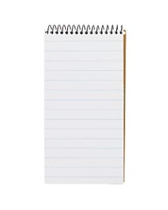 TOPS Second Nature 100% Recycled Reporters Notebook, 4in x 8in, 1 Subject, Pitman Ruled, 70 Sheets, White