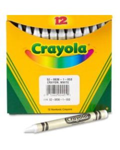Crayola Bulk Crayons - White - 12 / Box