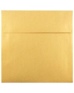 JAM Paper Square Stardream Metallic Envelopes, 6in x 6in, Gummed Seal, Gold, Pack Of 25