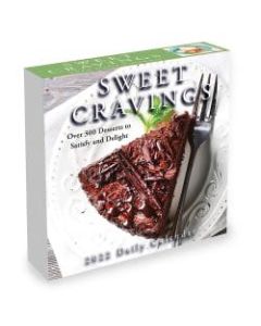 TF Publishing Arts & Entertainment Daily Desktop Calendar, 5-1/4in x 5-1/4in, Sweet Craving, January To December 2022