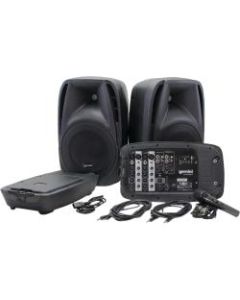 gemini ES-210MXBLU Portable PA System - 600 W Amplifier - Built-in Amplifier - Bluetooth - 4 Audio Line In - USB Port