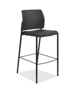 HON Accommodate Cafe Stool, Armless, Fabric, Black
