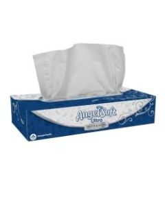 Angel Soft by GP PRO Ultra Professional Series 2-Ply Facial Tissue, Flat Box, White, 125 Tissues Per Box, 10 Boxes
