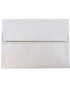 JAM Paper Booklet Invitation Envelopes, A6, Gummed Seal, Stardream Metallic Silver, Pack Of 25