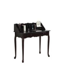 Monarch Specialties Wood Secretary Desk, Dark Cherry