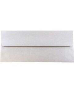 JAM Paper #10 Envelopes, Gummed Seal, Silver Stardream Metallic, Pack Of 25