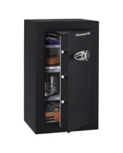 SentrySafe Executive Security Safe With Electronic Lock, 6.10 Cu Ft Capacity, Black/Steel