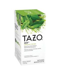Tazo Zen Tea Bags, Box Of 24