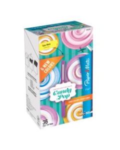 Paper Mate Flair Candy Pop Felt-Tip Pens, Medium Point , 0.7 mm, Assorted Colors, Pack Of 36
