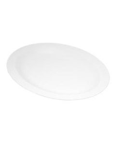 Carlisle Oval Platter Trays, 12in x 9in, White, Pack Of 24