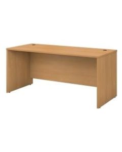 Bush Business Furniture Components Office Desk 66inW x 30inD, Light Oak, Standard Delivery