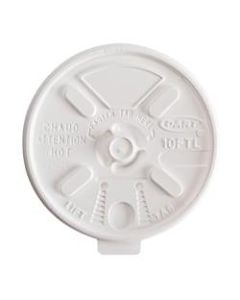 Dart Lift-n-Lock Coffee Cup White Lids - Dome - Plastic - 1000 / Carton - White