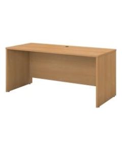 Bush Business Furniture Components Credenza Desk 60inW x 24inD, Light Oak, Standard Delivery