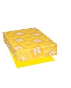 Astrobrights Color Paper, Letter Size (8 1/2in x 11in), FSC Certified, Solar Yellow, Ream Of 500 Sheets