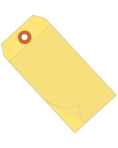 Office Depot Brand Self-Laminating Tags, 4 3/4in x 2 3/8in, 95% Recycled, Yellow, Case Of 100