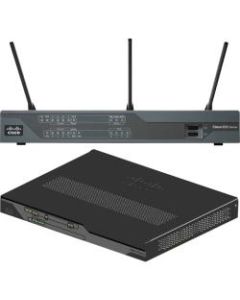 Cisco 896VA Gigabit Ethernet Security Router with SFP and VDSL/ADSL2+ Annex B - 9 Ports - 8 RJ-45 Port(s) - Management Port - 1 - 512 MB - Gigabit Ethernet - ADSL2+ - Desktop