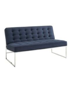 Ave Six Anthony Loveseat, Klein Azure/Chrome