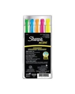 Sharpie Accent Pocket Highlighters, Assorted, Pack Of 5