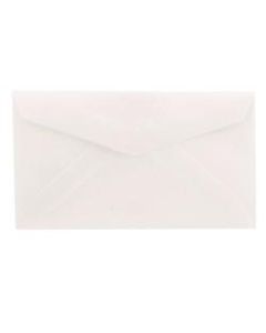 JAM Paper Translucent Vellum Invitation Envelopes, 2 Pay, 2 1/2in x 4 1/4in, Gummed Seal, Clear, Pack Of 25