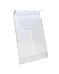 Smead 2-Hole Punched Poly Retention Jacket, Letter/Legal, Clear, Box of 24