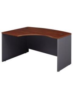 Bush Business Furniture Components L Bow Desk Left Handed, 60inW x 43inD, Hansen Cherry/Graphite Gray, Standard Delivery