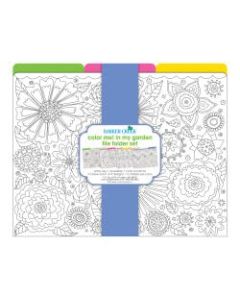 Barker Creek File Folders, Letter Size, Color Me! In My Garden, Pack Of 12