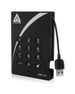 Apricorn Aegis Padlock 2 TB Portable Hard Drive - External - USB 3.0 - 5400rpm - 3 Year Warranty