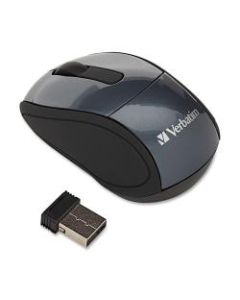 Verbatim Wireless USB Mini Travel Optical Mouse, Red