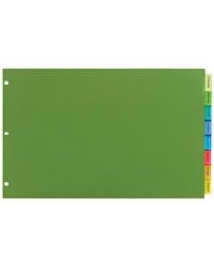 Avery Big Tab Insertable Plastic Dividers, 11in x 17in, Multicolor, 8-Tab
