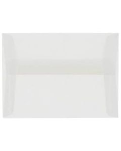 JAM Paper Translucent Vellum Invitation Envelopes, A9, Gummed Seal, Clear, Pack Of 25