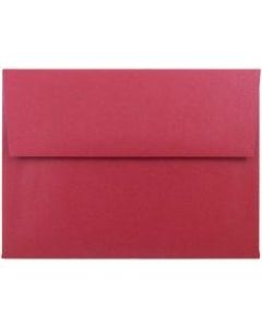 JAM Paper Booklet Invitation Envelopes, A6, Gummed Seal, Jupiter Red Metallic, Pack Of 25
